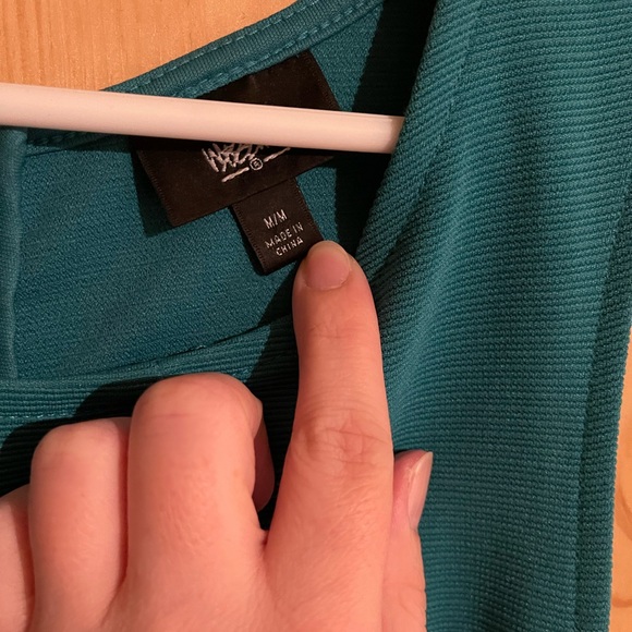 Mossimo Target teal dress with pockets - Picture 3 of 3